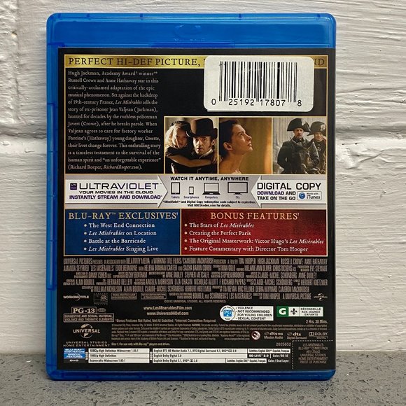 Les Miserables Blue Ray + DVD - Picture 3 of 4